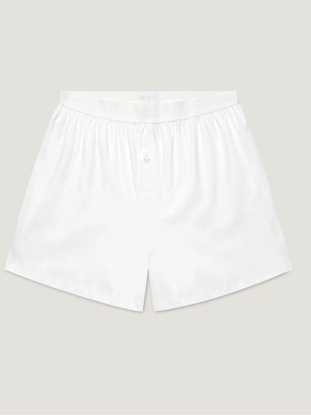 Sunspel Sea Island Cotton One Button Boxer Short White NWT Size M
